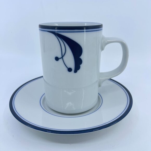 vintage dansk bayberry flora mug and saucer set porcelain - Picture 1 of 8